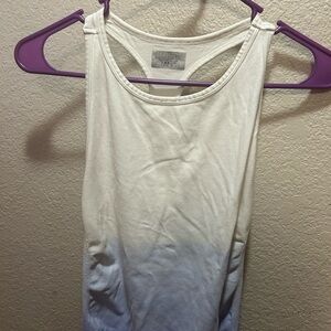 Athleta White and Blue Gradient Tank Top
